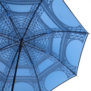 Зонт-трость женский полуавтомат GUY de JEAN (Ги де ЖАН) FRH-EIFFELE Голубой