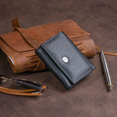 Маленьке портмоне зі шкіри унісекс ST Leather 19356 Чорне