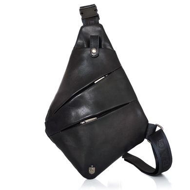 Слинг из натуральной кожи черный Royal Bag RB-S-N2-3333A Черный