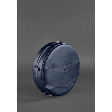 Кругла сумка-рюкзак maxi Темно-синій Blanknote BN-BAG-30-navy-blue