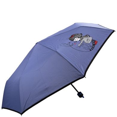 Зонт женский механический компактный облегченный ART RAIN (АРТ РЕЙН) ZAR3511-2 Синий