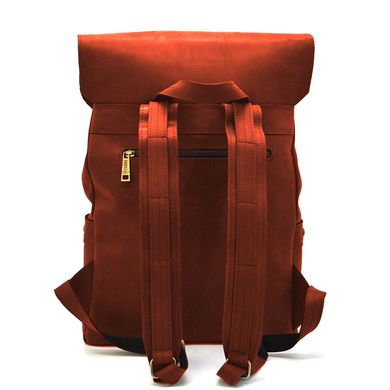 Рюкзак із натуральної шкіри RR-9001-4lx TARWA крейзі хорс Червоний