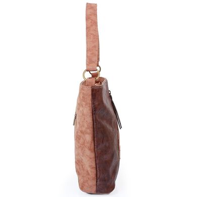 Женская сумка из качественного кожезаменителя LASKARA (ЛАСКАРА) LK10204-choco-camel Коричневый