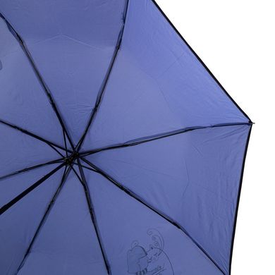 Парасолька жіноча механічна компактна полегшена ART RAIN (АРТ РЕЙН) ZAR3511-2 Синя