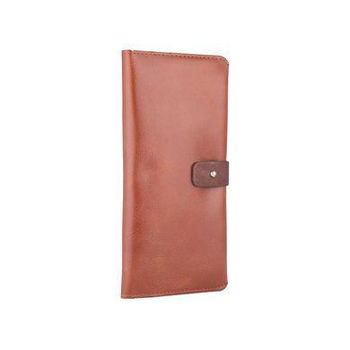 Оригінальний гаманець на кобурною гвинті, з натуральної шкіри бурштинового кольору
