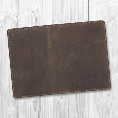 Компактное кожаное портмоне коричневого цвета