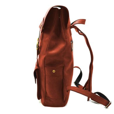 Рюкзак из натуральной кожи RR-9001-4lx TARWA крейзи хорс Красный