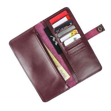Натуральное кожаное портмоне Medium Purse винный Blanknote TW-Medium-mars-ksr