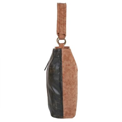 Женская сумка из качественного кожезаменителя LASKARA (ЛАСКАРА) LK10203-choco-camel Коричневый