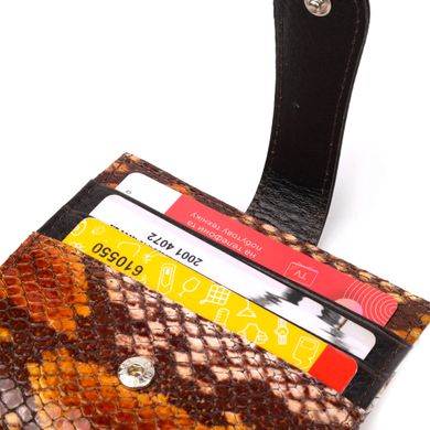 Чудесный женский бумажник из натуральной фактурной кожи KARYA 20947 Коричневый