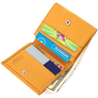 Яскравий жіночий гаманець з монетницею KARYA 21376 Жовтий