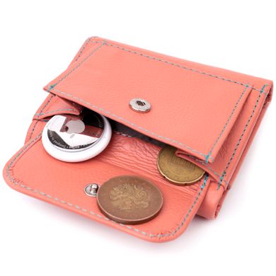 Невеликий гаманець для модниць із натуральної шкіри ST Leather 19505 Помаранчевий