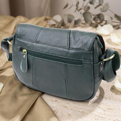 Повседневная женская сумка из натуральной кожи Vintage 22970 Зеленый