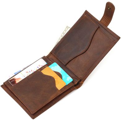 Вінтажний чоловічий гаманець з натуральної шкіри Tony Bellucci 22041 Коричневий