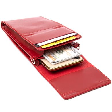 Жіноча шкіряна сумка-гаманець GRANDE PELLE 11441 Червоний
