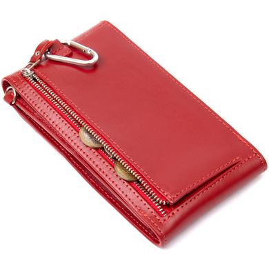 Жіноча шкіряна сумка-гаманець GRANDE PELLE 11441 Червоний