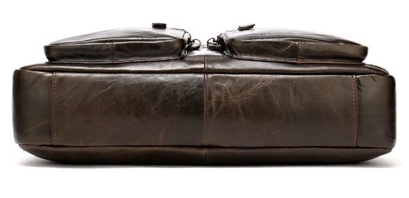 Кожаная мужская сумка Vintage 14795 Коричневая