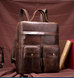 Рюкзак-сумка 2 в 1 для ноутбука Vintage 20035 Коричневий