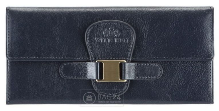 Цікавий шкіряний гаманець для жінок WITTCHEN 21-1-336-N, Синій