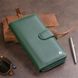 Вертикальный вместительный кошелек из кожи унисекс ST Leather 19304 Зеленый