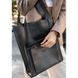 Натуральна шкіряна сумка жіноча шоппер Бетсі з кишенею чорна Краст Blanknote BN-BAG-10-1-g