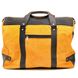 Дорожня красива сумка мікс тканини кинувся і шкіри RY-4353-4lx TARWA Помаранчевий з коричневим