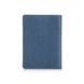 Дизайнерська шкіряна обкладинка для паспорта блакитного кольору, колекція "Mehendi Classic"