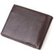 Идеальный горизонтальный мужской бумажник среднего размера из натуральной зернистой кожи CANPELLINI 21863 Коричневый