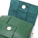 Компактная вечерняя сумка для женщин с переплетами из натуральной кожи Vintage 22312 Зеленая