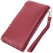 Вертикальний жіночий гаманець-клатч із натуральної шкіри ST Leather 22535 Бордовий