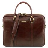 Шкіряна сумка для ноутбука Tuscany Leather Prato TL141283 (Коричневий) фото