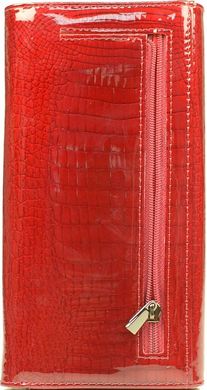 Місткий жіночий гаманець з натуральної шкіри De Loris 10139, Червоний