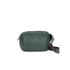 Натуральна шкіряна поясна сумка Easy темно-зелена флотар Blanknote TW-Izi-dark-green-flo