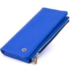 Вертикальний гаманець на кнопці унісекс ST Leather 19205 Синій