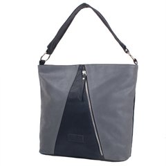 Жіноча сумка з якісного шкірозамінника LASKARA (Ласкарєв) LK10203-grey-navy Синій