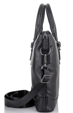 Классическая мужская кожаная сумка для ноутбука и документов Tiding Bag SM8-9606-3A Черный