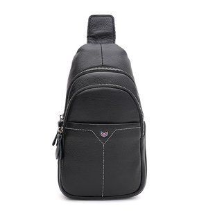 Мужской кожаный рюкзак Keizer K1612-11bl-black: стильный, прочный и удобный аксессуар из натуральной кожи
