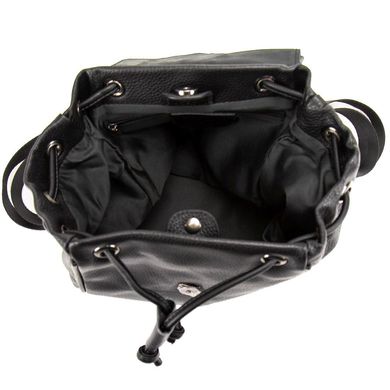 Шкіряний жіночий рюкзак з відкидним клапаном Olivia Leather A25F-FL-89195-1A Чорний