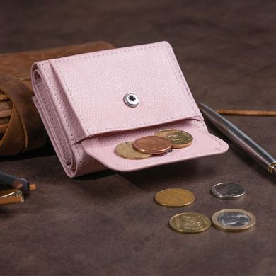 Маленькое портмоне из кожи женское ST Leather 19357 Розовое