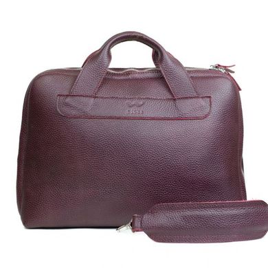 Натуральна шкіряна ділова сумка Attache Briefcase бордовий флотар Blanknote TW-Attache-Briefcase-mars-flo