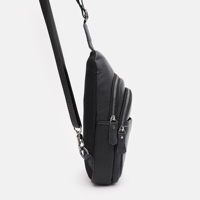 Мужской кожаный рюкзак Keizer K1612-11bl-black