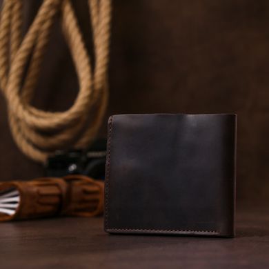 Матовое винтажное портмоне для мужчин Shvigel 16454 Коричневый