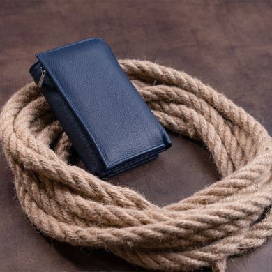 Кошелек горизонтальный с монетником на молнии унисекс ST Leather 19360 Синий