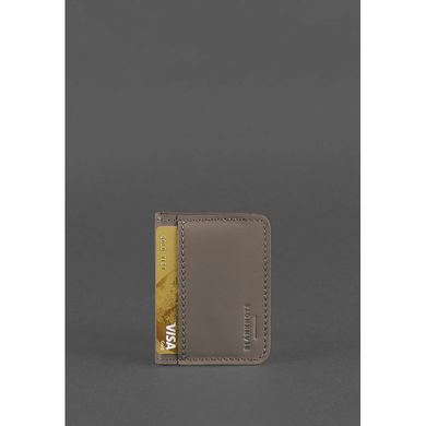 Натуральная кожаная обложка для ID-паспорта и водительских прав 4.1 темно-бежевая с гербом Blanknote BN-KK-4-1-beige