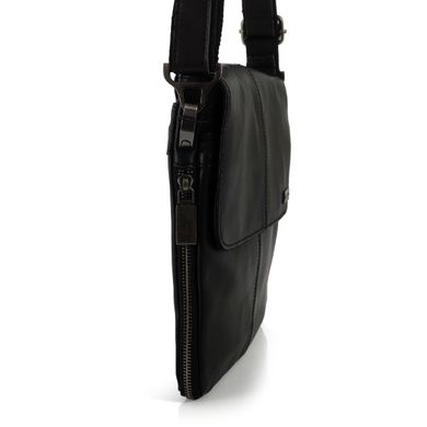 Мужская кожаная сумка через плечо мессенджер Ricardo Pruno RP-S-N2-8005A Черный