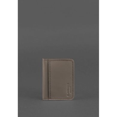 Натуральна шкіряна обкладинка для ID-паспорта та прав водія 4.1 темно-бежева з гербом Blanknote BN-KK-4-1-beige