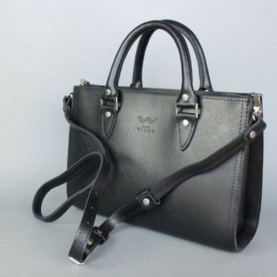 Жіноча шкіряна сумка Fancy чорна сап'ян Blanknote TW-Fency-black-saf