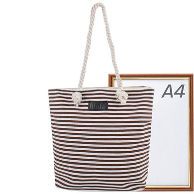Женская пляжная тканевая сумка KMY (КЭЙ ЭМ ВАЙ) DET1806-3 Коричневый
