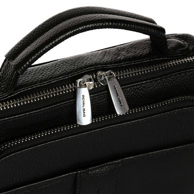 Сумка-барсетка с ручкой и наплечным ремнем Royal Bag RB-009A Черный