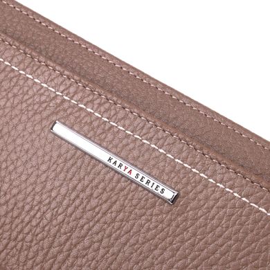 Горизонтальний жіночий гаманець з натуральної шкіри KARYA 21098 Бежевий